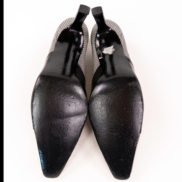 Vintage Charles Jourdan Houndstooth Pumps - Picture 6 of 8